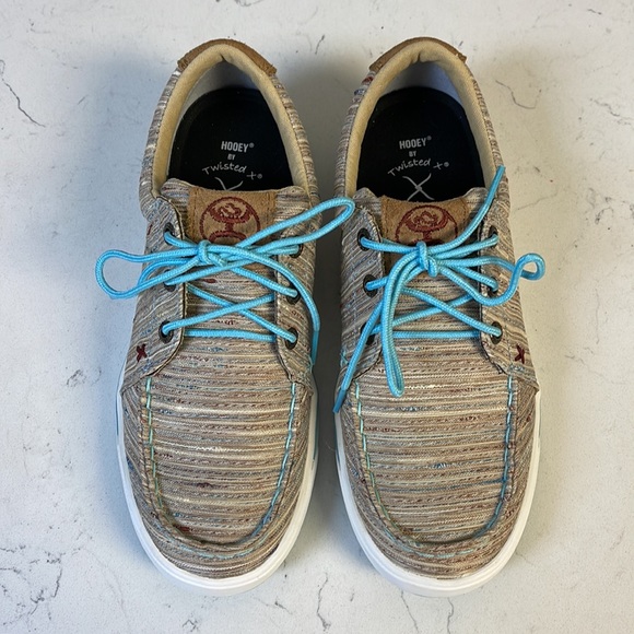 Twisted X Women’s Tan/Multi Hooey Loper Size 6, Worn Once - Picture 2 of 16